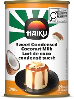 Haiku Sweet Condensed Coconut Milk, Lactose Free, 290ml | Dairy-free, ideal for Pina Coladas, Daiquiris, coffee, cocktails and desserts, gluten free, lactose free