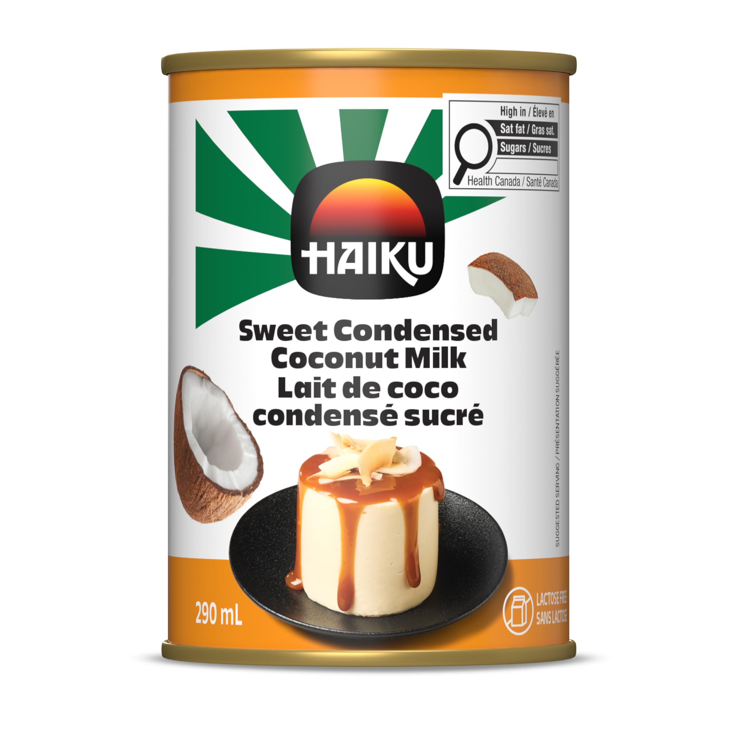 Haiku Sweet Condensed Coconut Milk, Lactose Free, 290ml | Dairy-free, ideal for 
