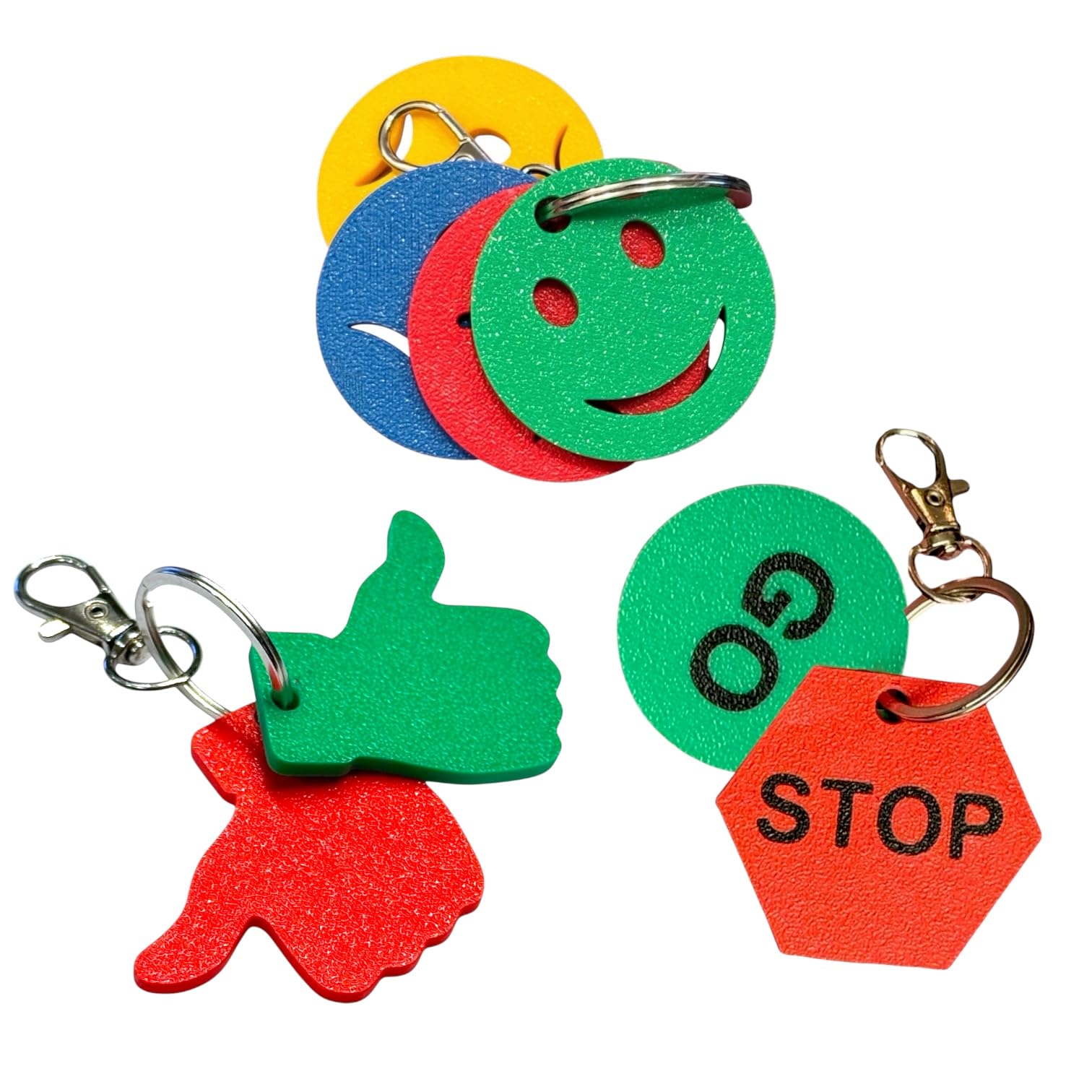 Essentials Communication Pack - 3 x Emotional Regulation Keyrings | 1 x Emotions