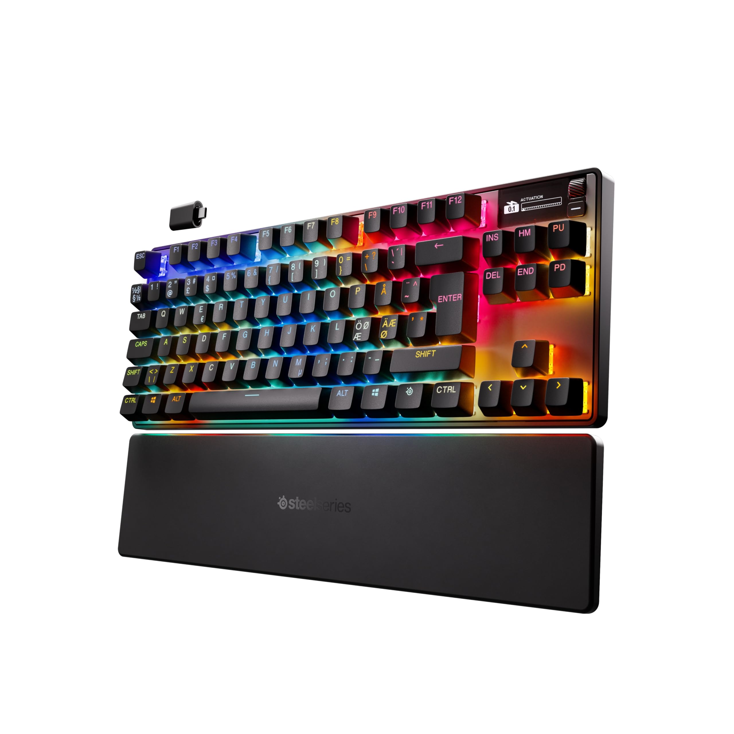 SteelSeries APEX PRO TKL Wireless Gen 3- OmniPoint 3.0 Analog Magnetic Switches,