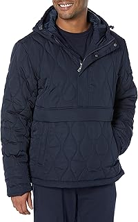 Amazon Essentials Men's Hooded Water Repellent Insulated Anorak Down Jacket with Zip
