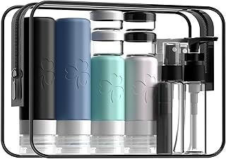 INSFIT 23 Pack Travel Bottles for Toiletries, TSA Approved Silicone Travel Size Toiletries with Toiletry Bag, BPA Free Leak Proof Refillable Travel Essentials for Shampoo Conditioner Lotion