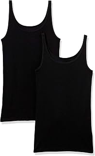 Amazon Essentials Women's Slim Fit Tank Top with Spaghetti Straps Pack of 2