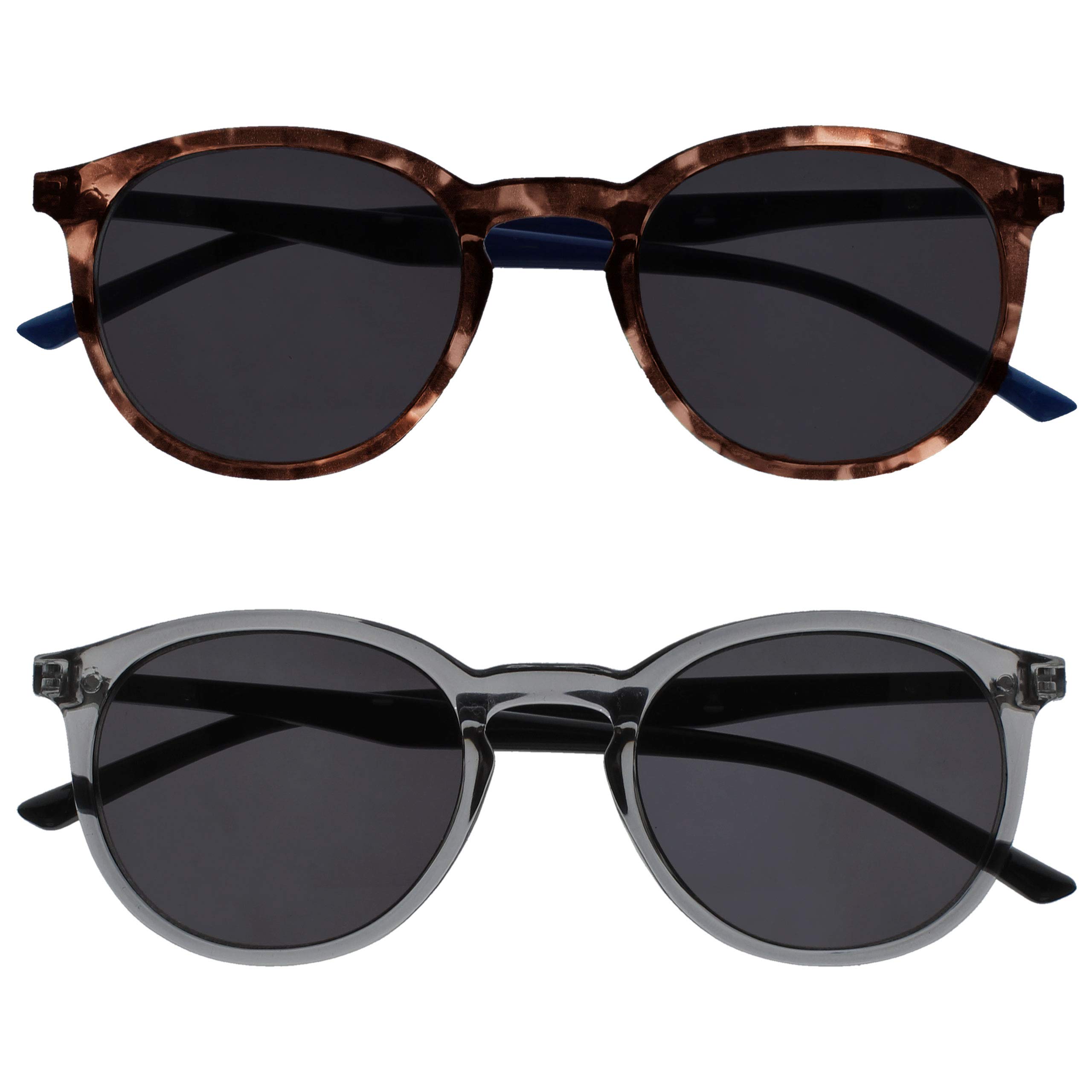 OPULIZE MET Reading SunGlasses for Women Men, Large Frame with UV400 Protection,