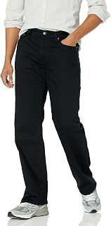 Amazon Essentials Men's Straight Fit Flared Jeans - Color Interrupted