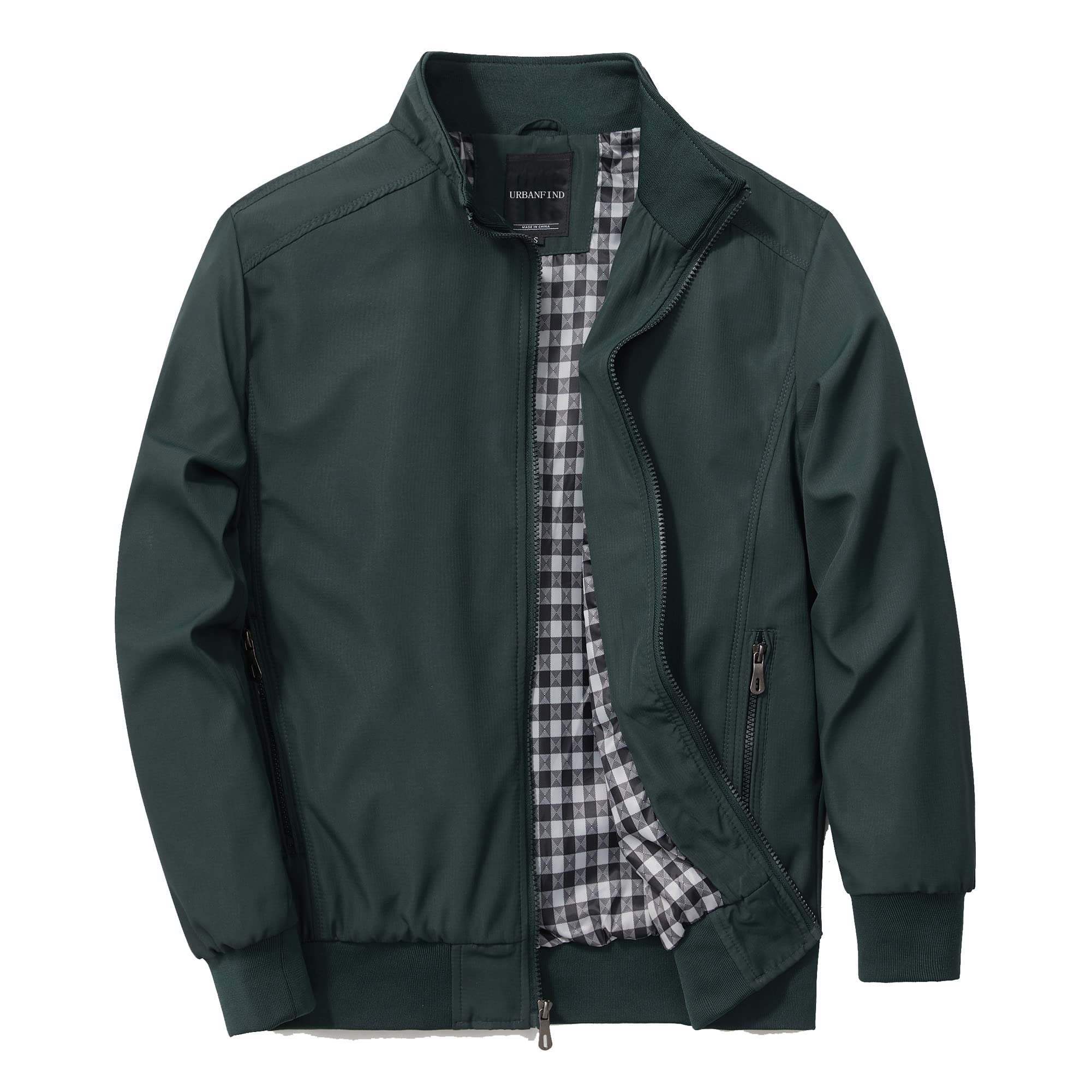 URBANFIND Men's Sports Shell Jacket Lightweight Windbreaker Outdoor Recreation C