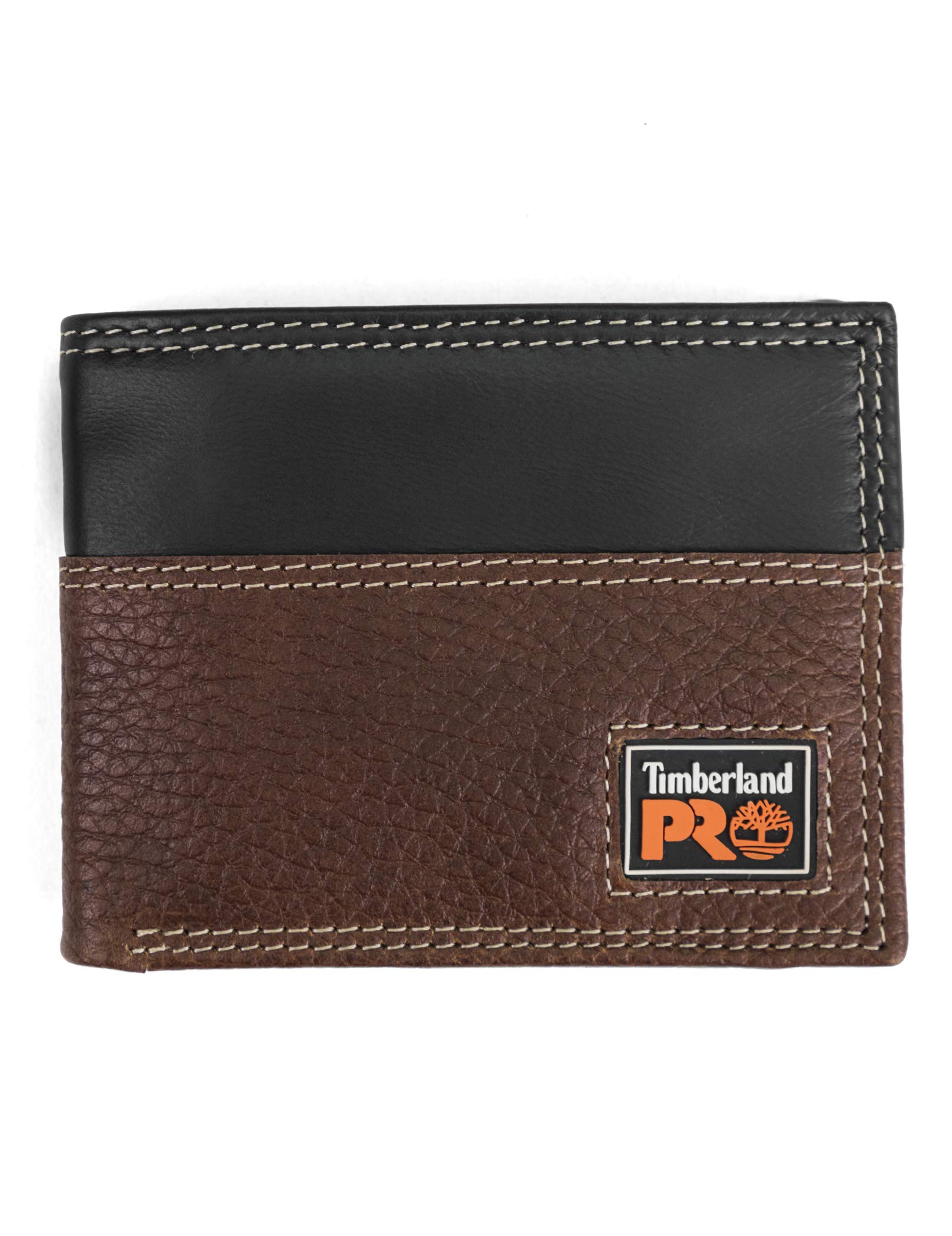 Timberland PRO Mens Slim Leather RFID Bifold Wallet with Back Id Window Wallet