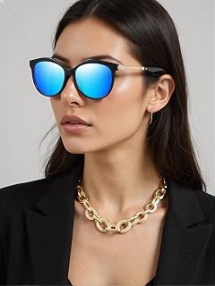 Vintage Polarized Women Sunglasses Oversized Sunglasses for Women Rhinestone Shiny Sunglasses Driving Travel