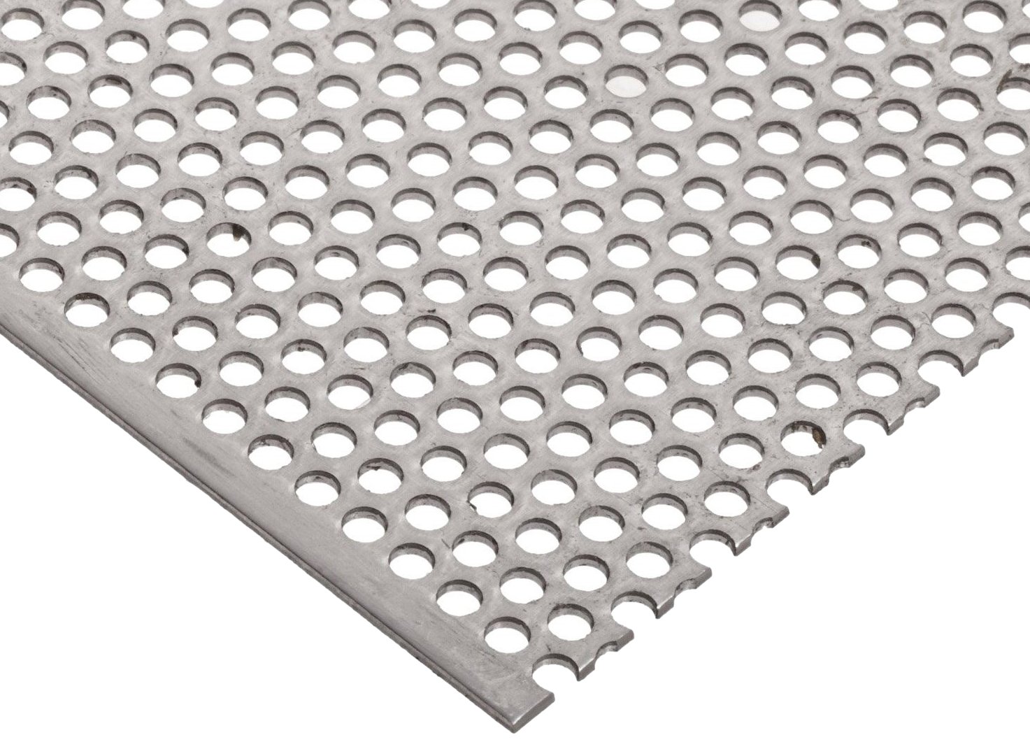 A36 Carbon Steel Perforated Sheet, Unpolished (Mill) Finish, Hot Rolled, Stagger