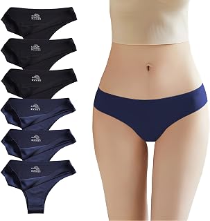 [CM Tech] Women's Brazilian Cut Seamless Cute T-Back Bikini Sexy Underwear High Breathability Stretchy Pants Gentle Skin Feel Deodorant Antibacterial Non-Constricting Women's Cotton Breathable Panties
