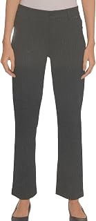 DKNY Women's High Waist Dress Pants - Straight Leg Ponte Pant - Office Work Business Casual Pants