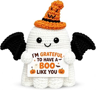 Boo Basket Stuffers For Women, Halloween Boo Basket Gifts For Adults | Cute Crochet Ghost With I’M Grateful To Have A Boo Like You Card, Halloween Basket Stuffers, Spooky Gift For Women