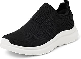 Amazon Essentials Women's Slip-On Lightweight Knit Walking Shoes