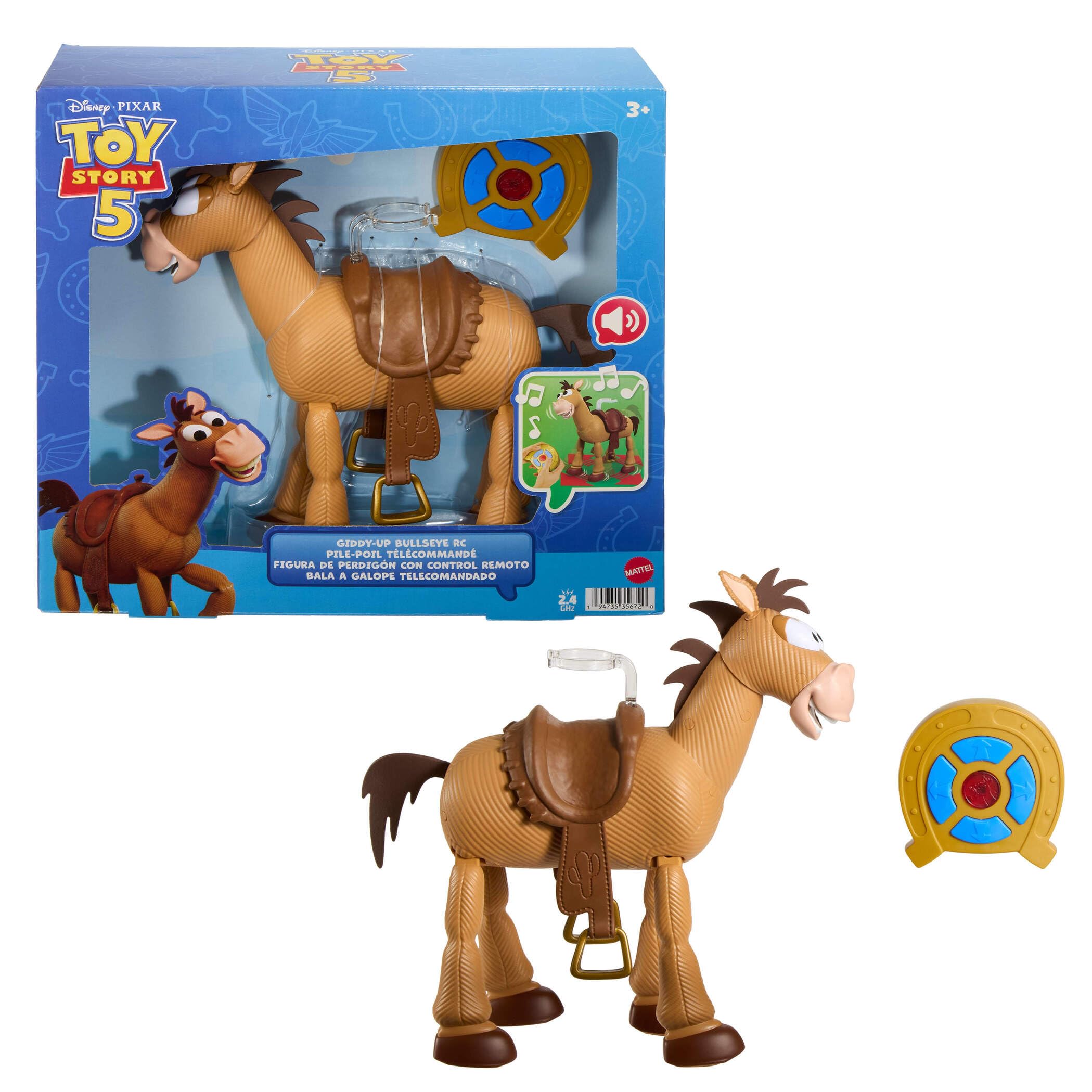 Mattel Disney and Pixar Toy Story 5 Giddy-Up Bullseye RC | 12-inch Scale Remote-