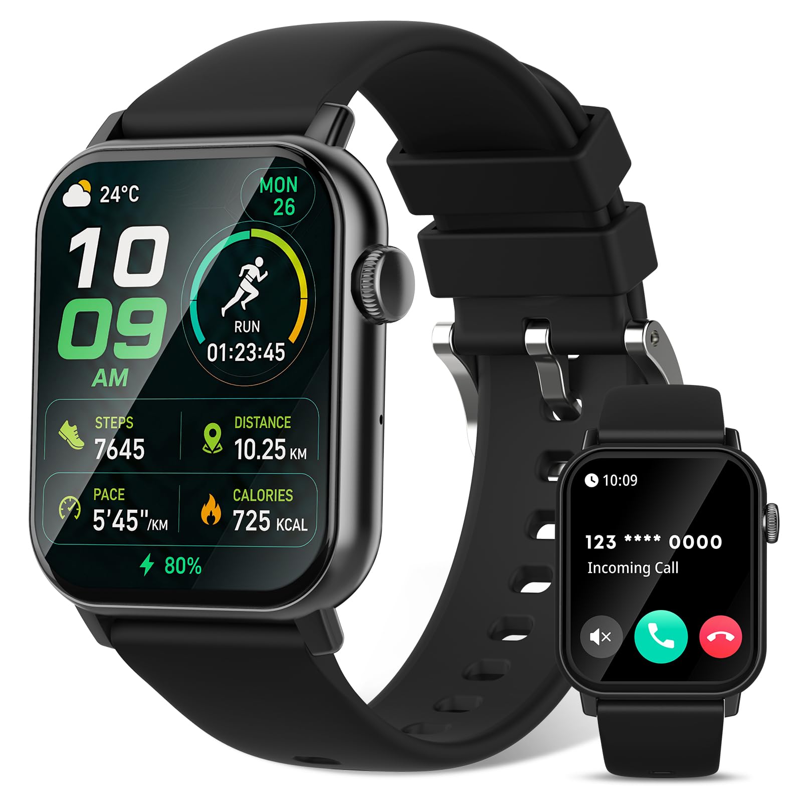 DIVOAZBVO Smart Watch for Men, 120+ Sports Modes Smartwatch with 1.83" HD Touchs