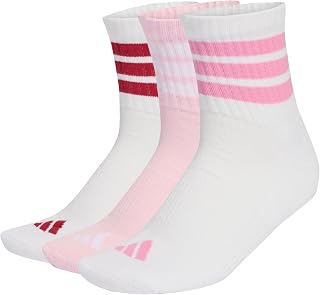 adidas Unisex 3 Pairs Padded Sports Socks with Three Stripes