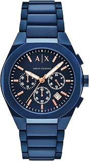 Armani Exchange Men's Stainless Steel Watch with Three Hands, case Size 46mm