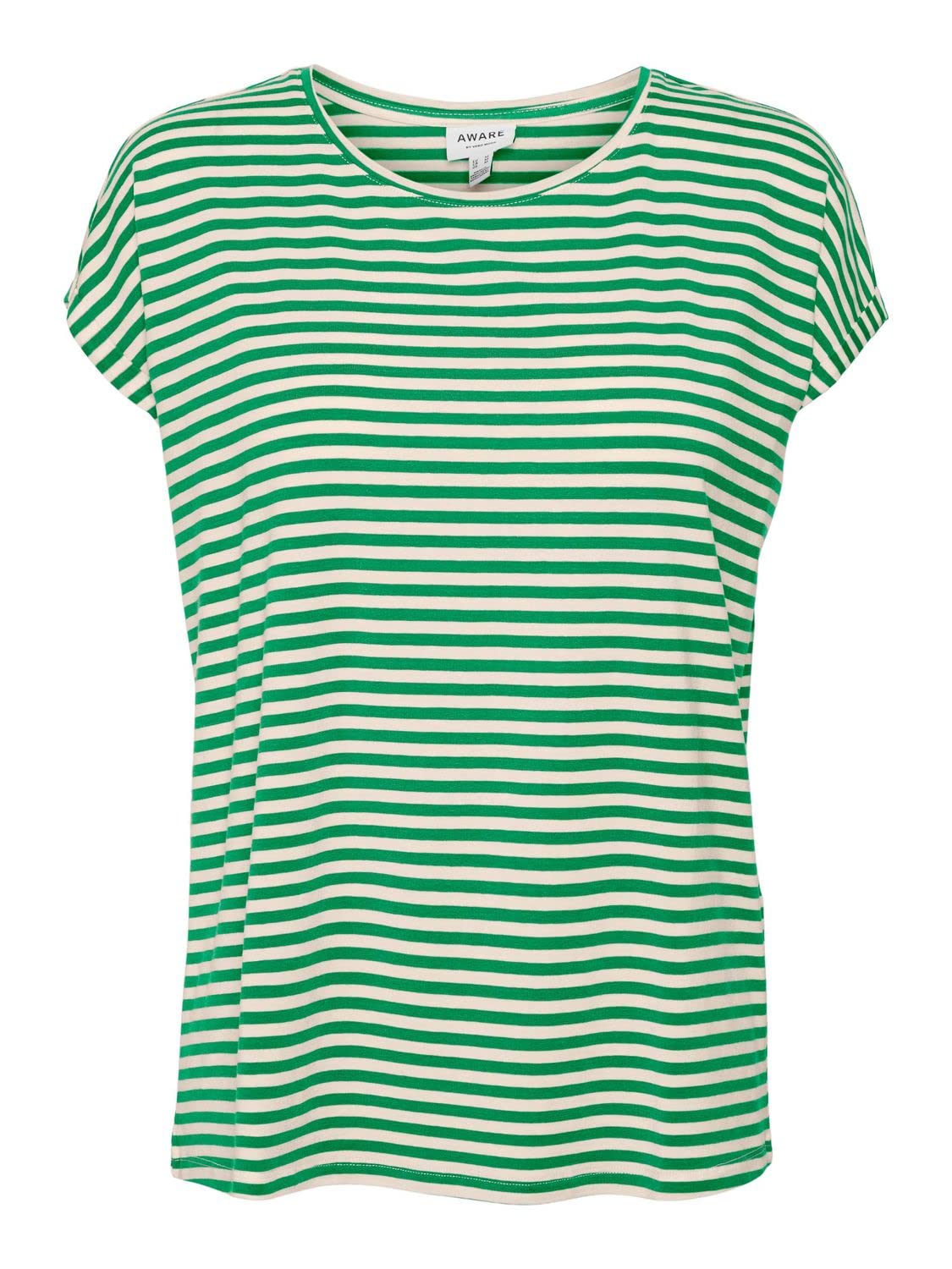 VERO Moda Women's Vmava Ss Top Stripe JRS Noos Vmava Ss Top Stripe JRS Noos (Pac