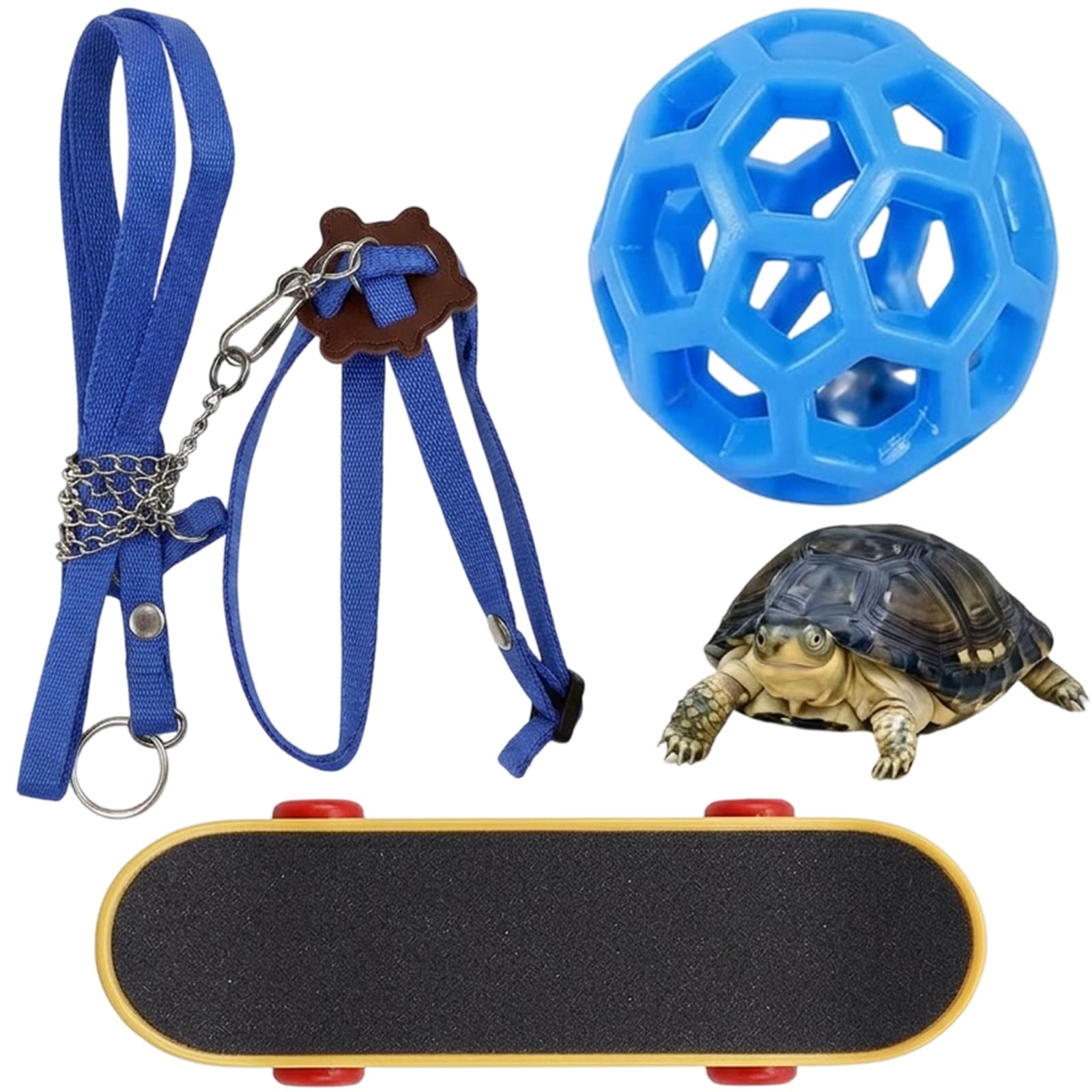 3 PCS Tortoise Accessories, Tortoise Wheel, Multi Functional Reptile Decor Set, 