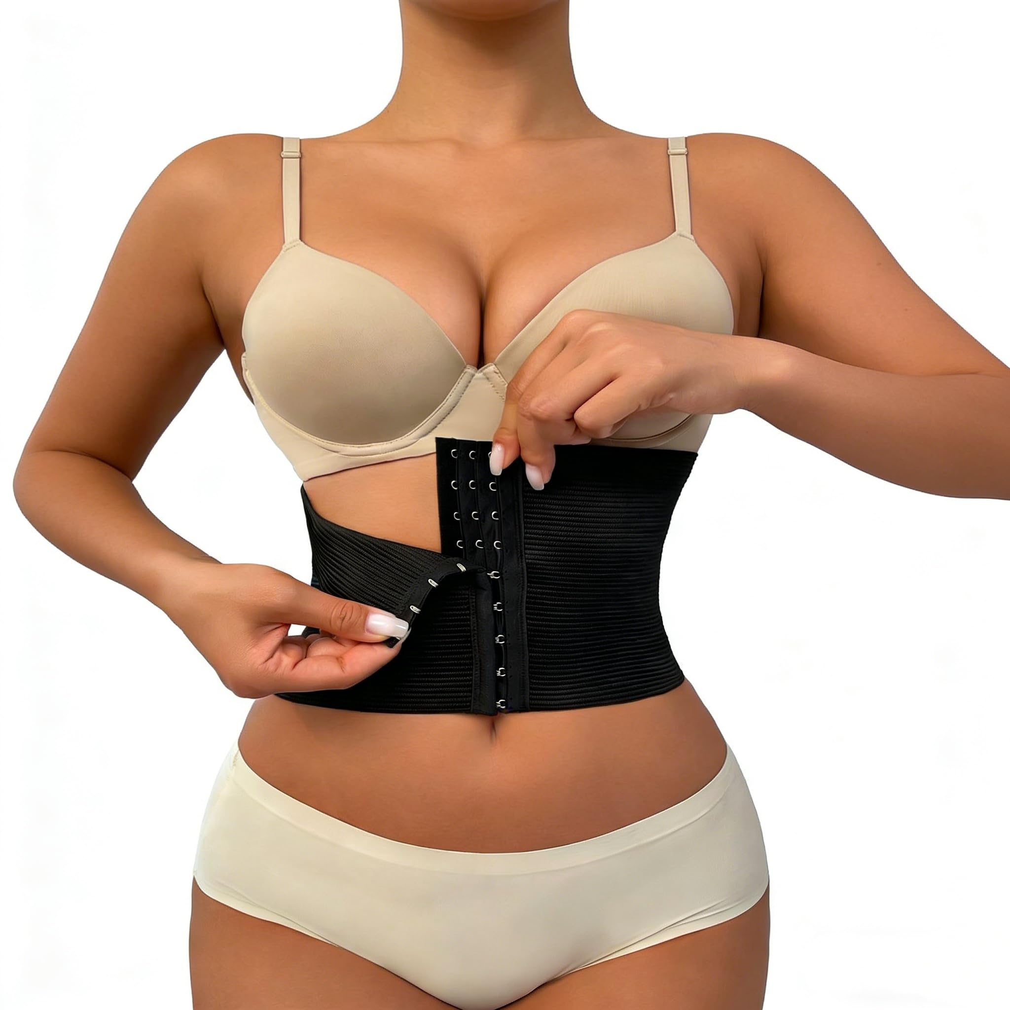 Ladies Adjustable Waist Belt Black