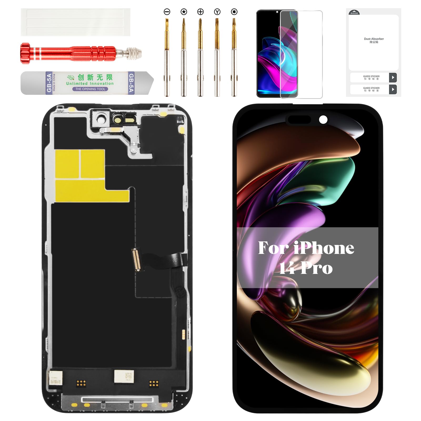 TFT for iPhone 14 Pro LCD Screen Replacement for iPhone 14 Pro Display Digitizer