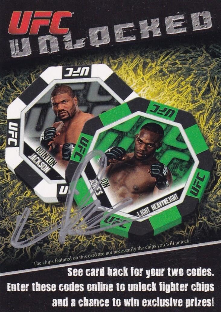 Quinton Rampage Jackson Signed 2011 Topps UFC Moment of Truth Unlocked Card 135 