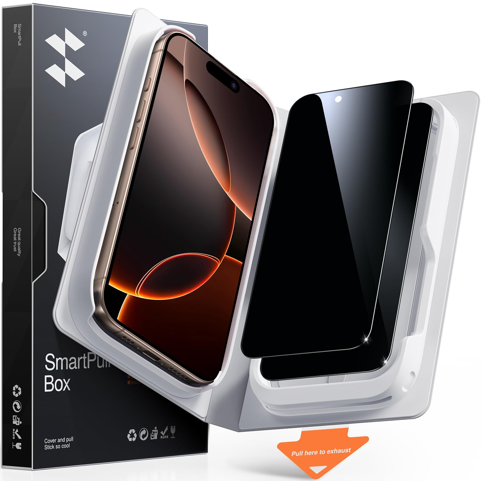 SMARTDEVIL MyView Privacy Screen Protector for iPhone 16 Pro Max