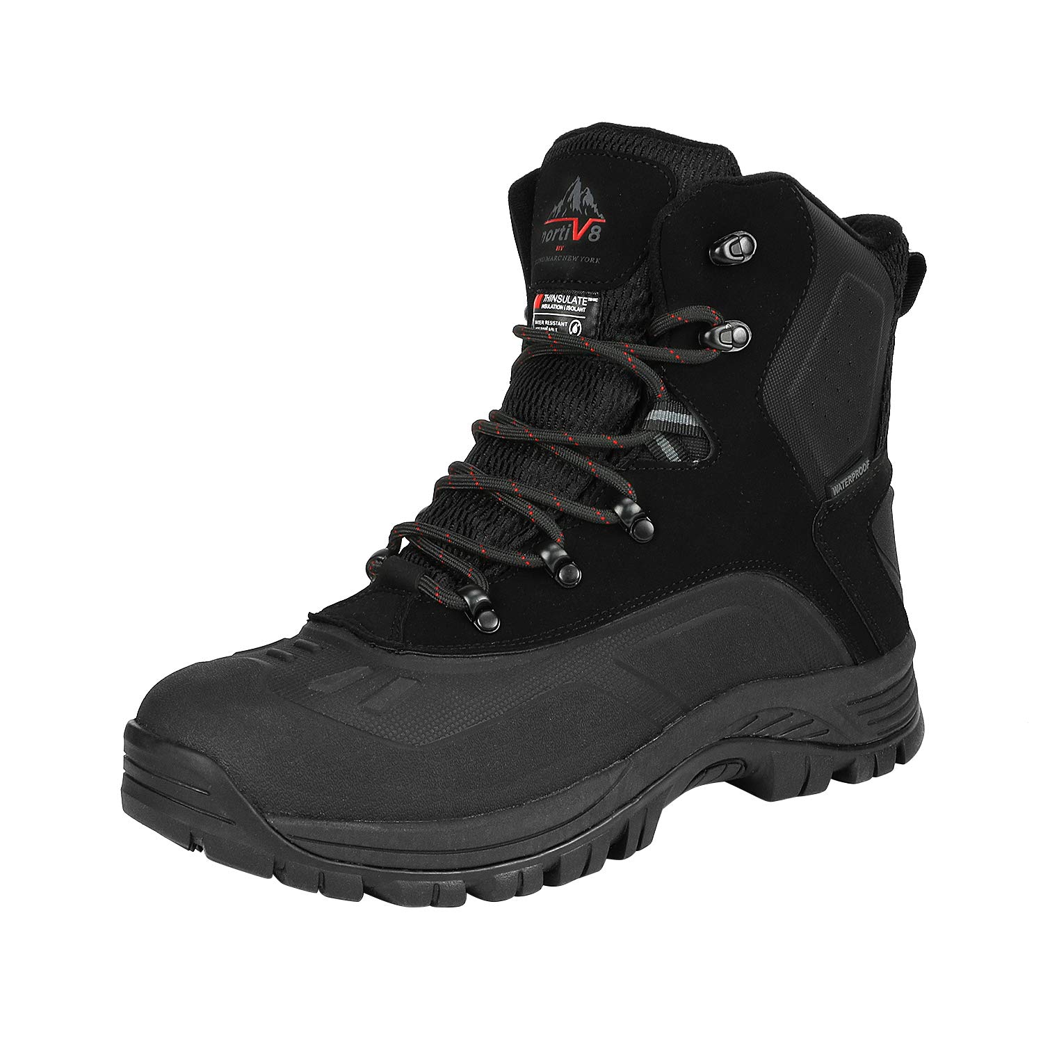 NORTIV 8 Men's Waterproof Hiking Winter Snow Boots