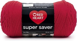 RED HEART Super Saver Yarn, Hot Red