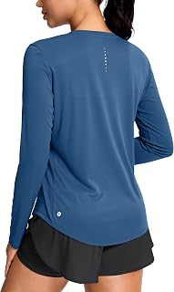 SANTINY Lightweight Long Sleeve Workout Tops for Women