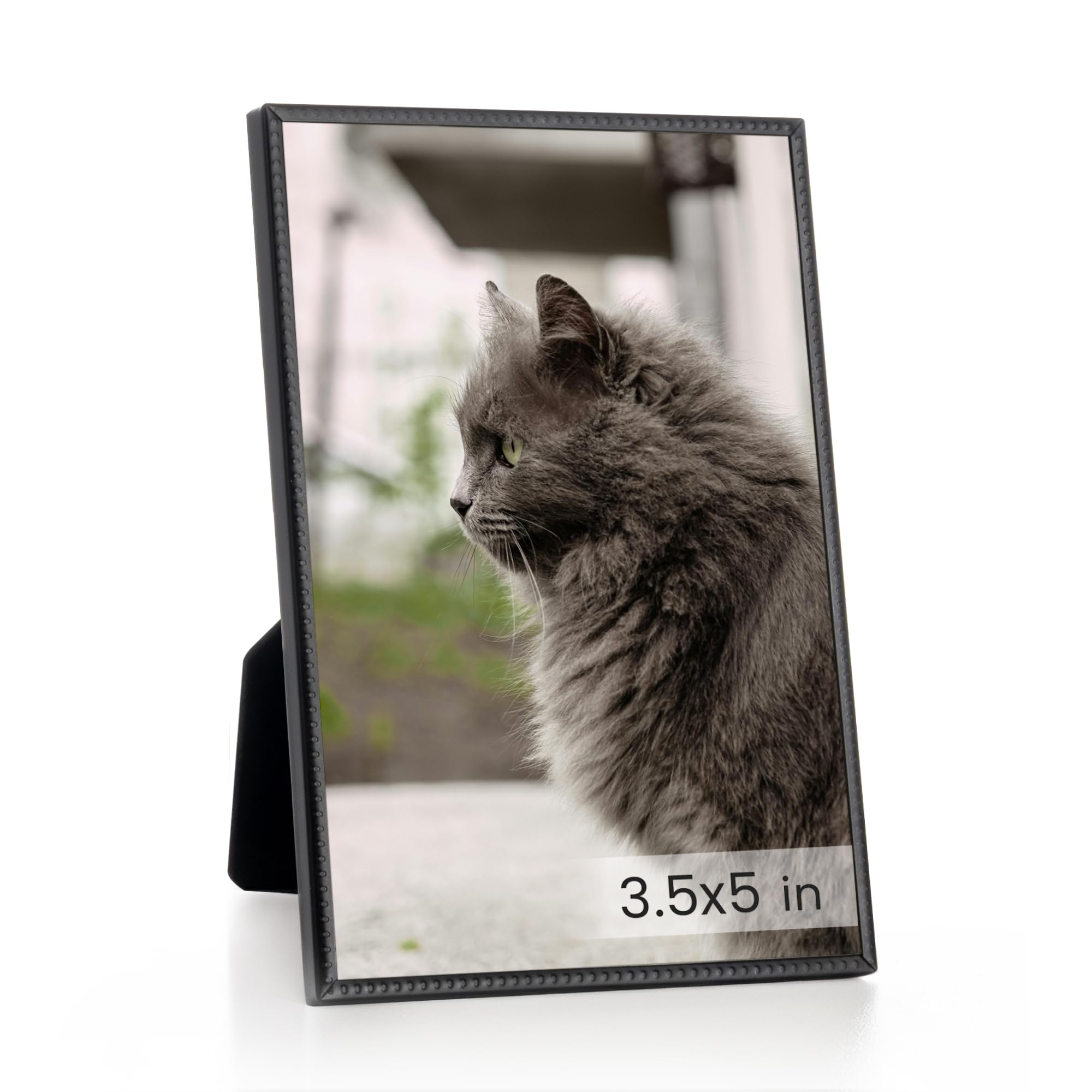 RICHFOCUS 3.5x5 Metal Picture Frame with HD-Tempered Glass, Thin Edge Photo Fram