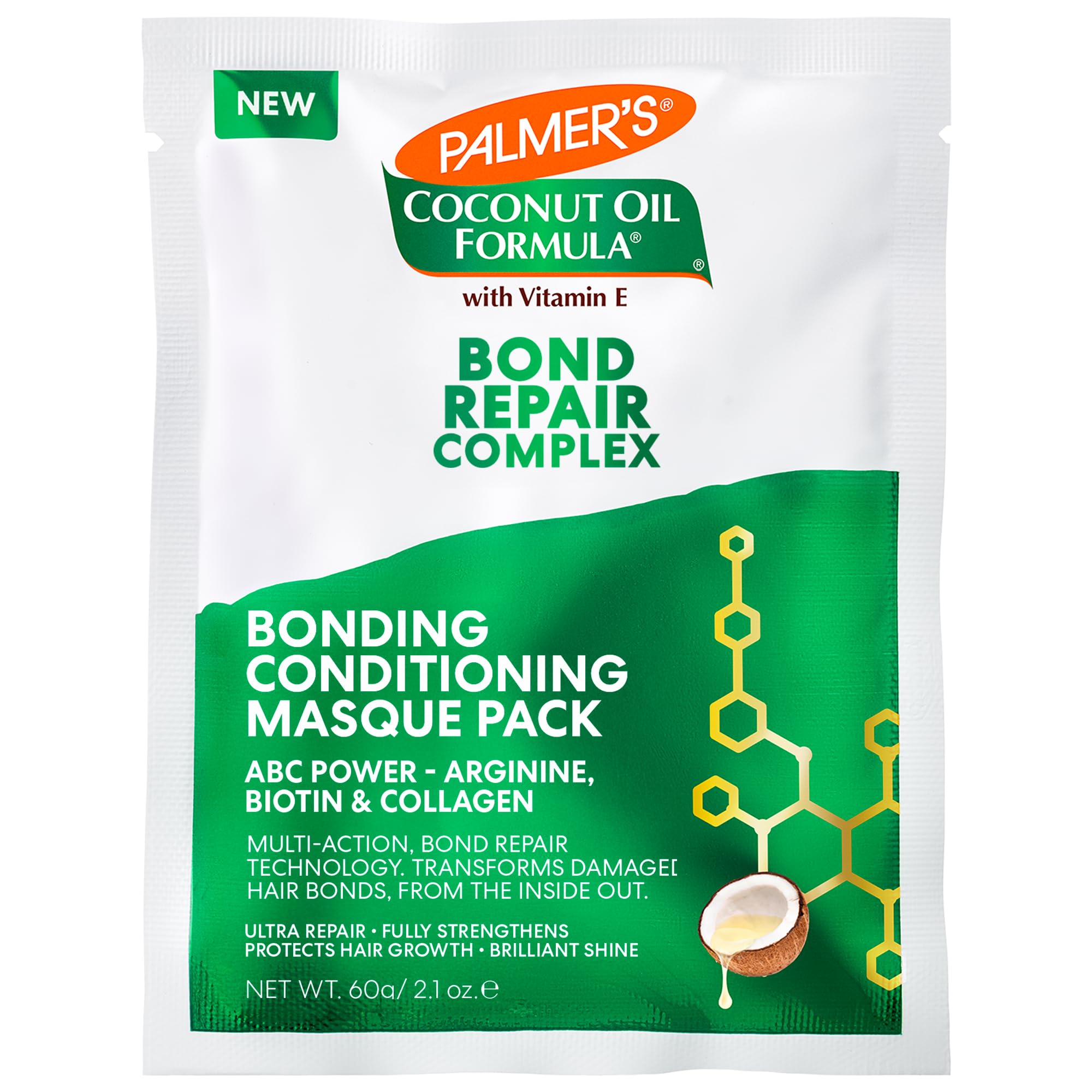 Palmer's Amino Bonding Hair Mask, Intense Conditioning Masque (2.1oz) | Heat Pro