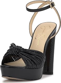 Jessica Simpson Womens Immie Platform Sandal with Ankle Strap