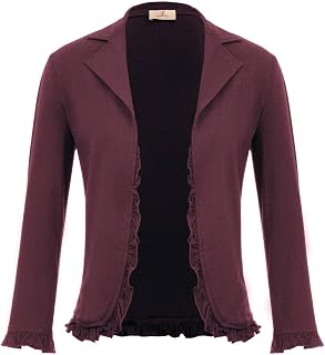 GRACE KARIN Women 3/4 Sleeve Cropped Blazer Jacket