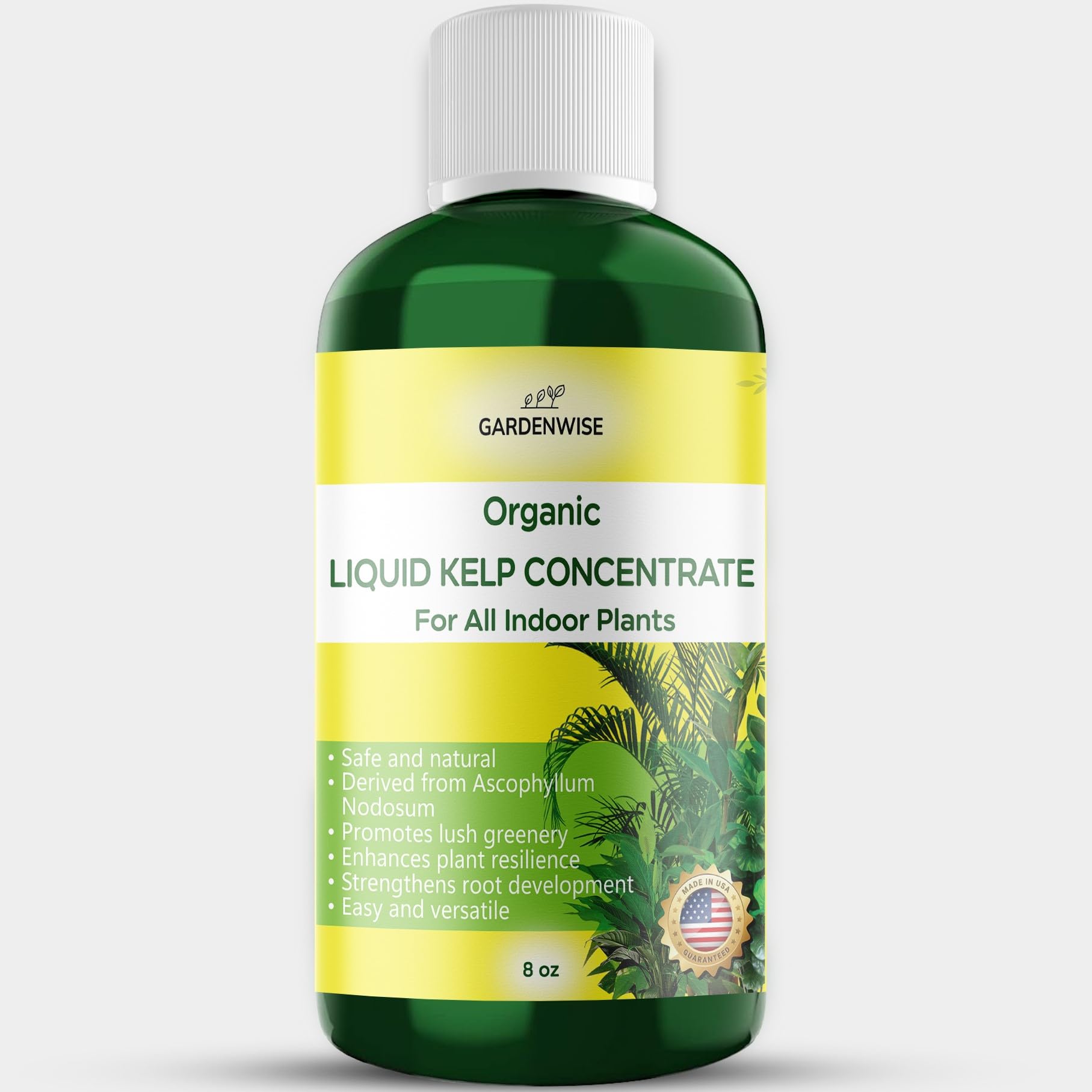 GARDENWISE Organic Premium Kelp Seaweed Fertilizer - Liquid Hydroponics Fertiliz