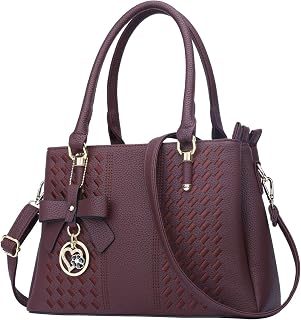 KKXIU Women Purses and Handbags, PU Leather Top Handle Satchel Bag