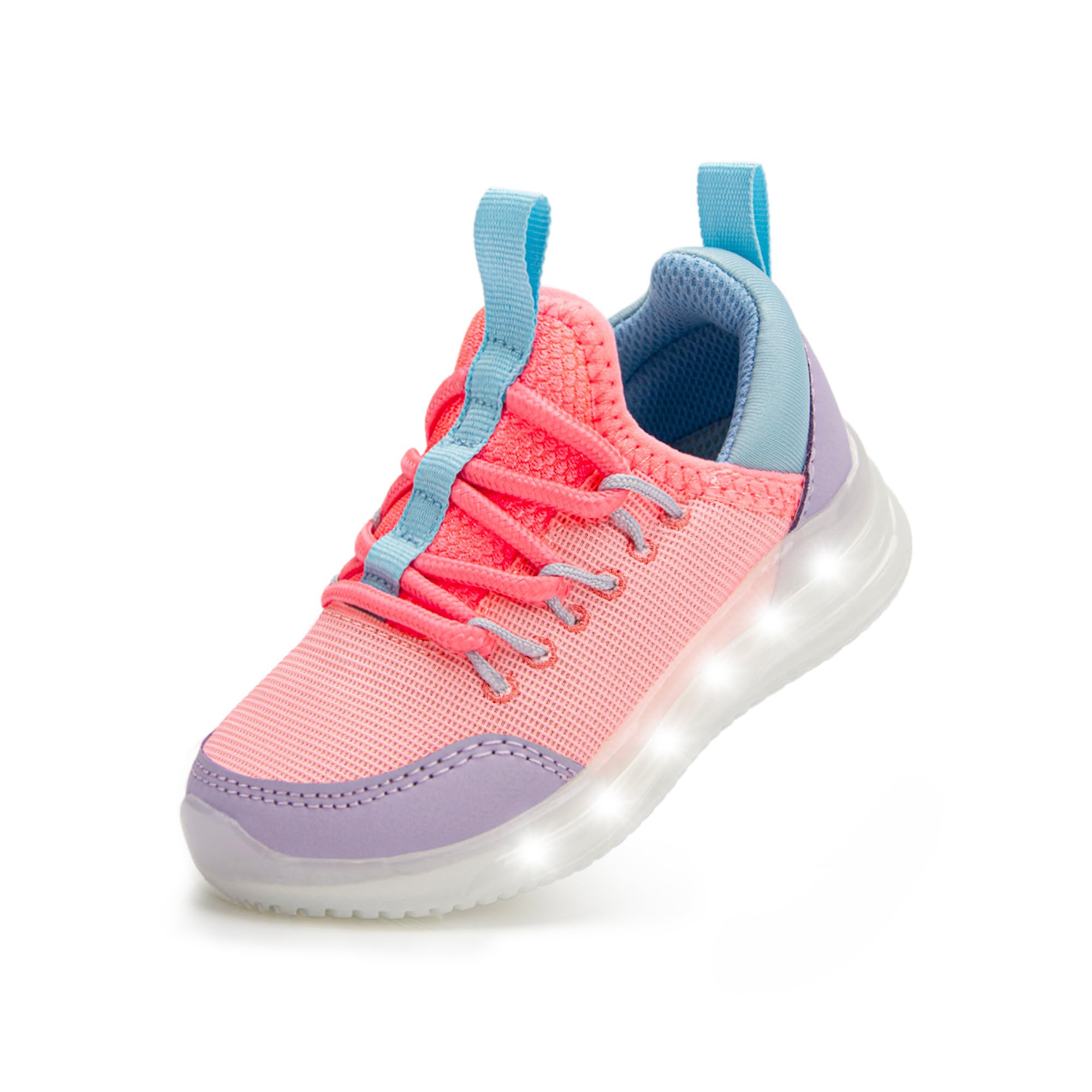 YESKIS Toddler Boys Girls Light up Shoes Slip-On Tennis Sneakers Casual