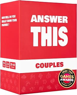 Answer This - Couples Game - Do You Really Know Your Partner? - 150 Conversation Cards for Date Night or Valentines – Anniversary or Engagement Gift for Adults