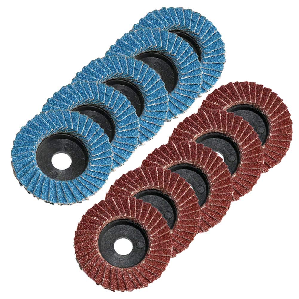 FPPO 2" 10PCS Grinding Wheel Flap Discs for 2-inch Mini Air Angle Grinder, for M