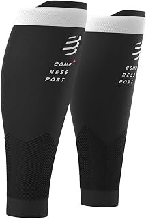 Compressport - R2V2 - Compression Knee Pads for Calves - Muscle Protection, Performance and Recovery - Ultralight and Anti-Fatigue - Running, Cycling, Trail and Triathlon