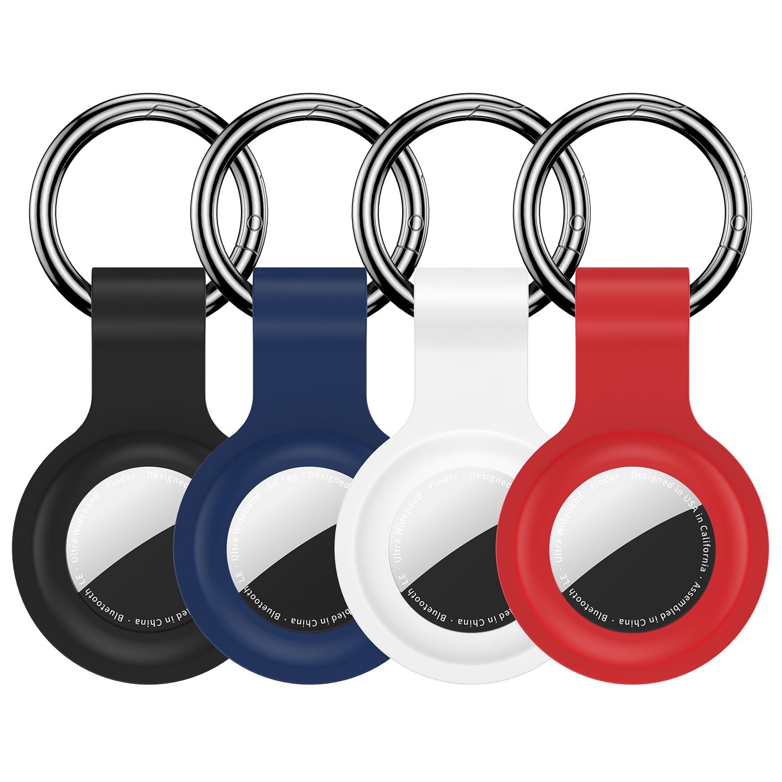 Compatible for AirTag Holder Keychain 4 Pack for Air Tag 1st&2nd Generation | Ai