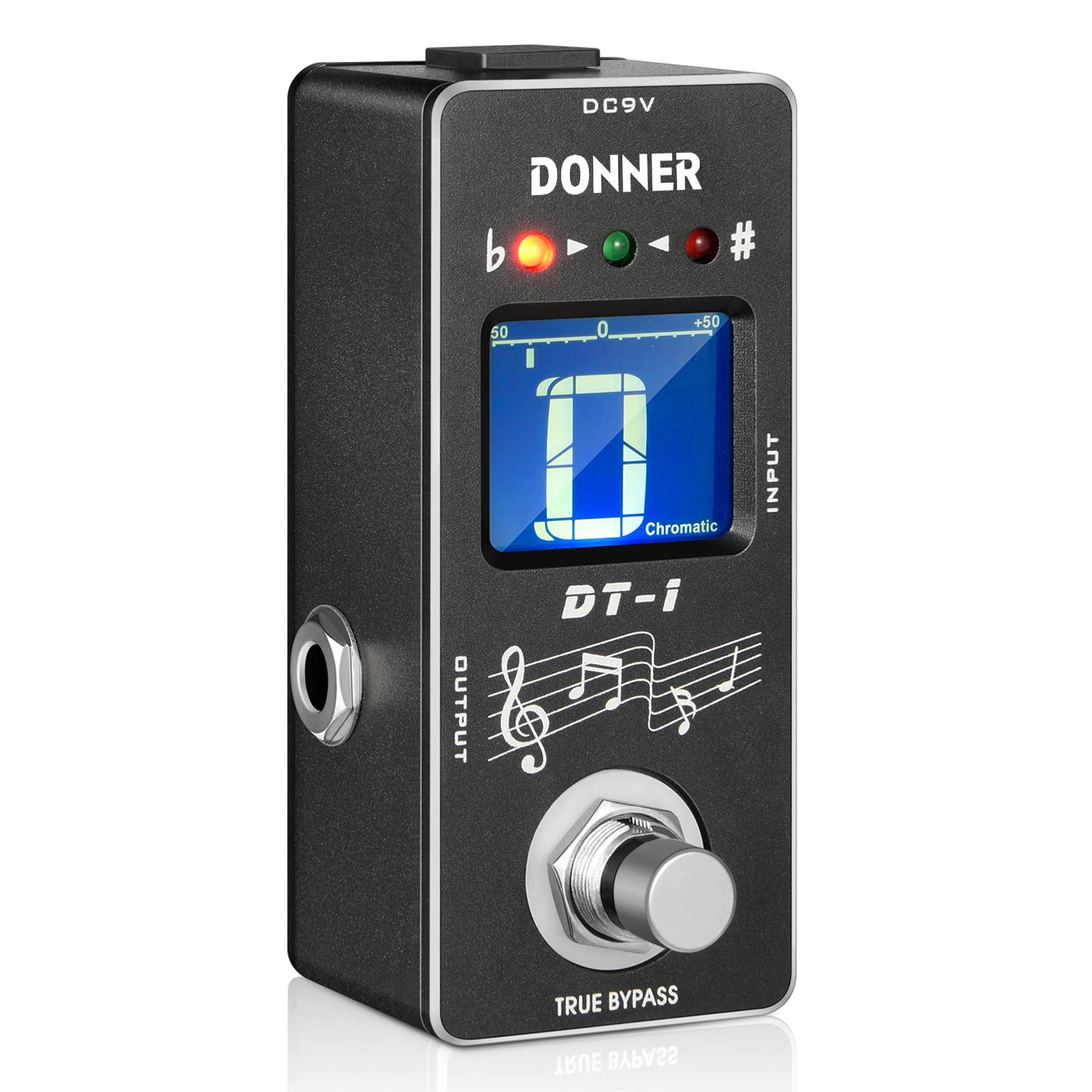 Donner Tuner Pedal, Dt-1 Chromatic Guitar Tuner Pedal with Pitch Indicator for E