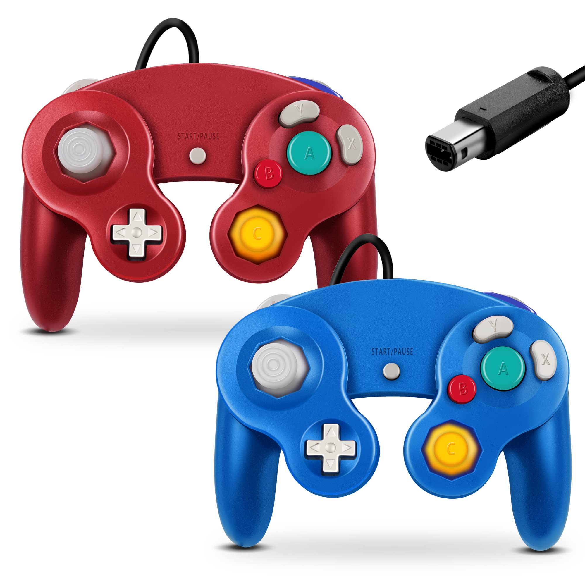 FIOTOK Gamecube Controller, Classic Wired Controller for Wii Nintendo Gamecube (