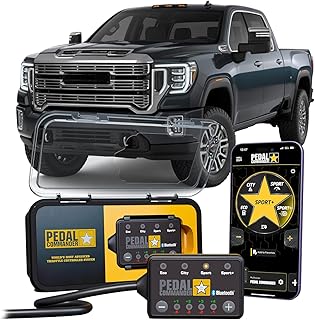 PEDAL COMMANDER for GMC Sierra 2500HD/3500HD 2020-2026 Throttle Controller | Fits 5th Gen SLE, SLT, Elevation, AT4, Denali 6.6L V8 Gas/6.6L Duramax Diesel, Sierra Accessories