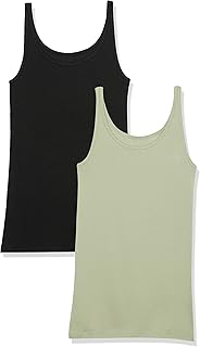 Amazon Essentials Women's Slim Fit Spaghetti Strap Tank Top 2 Pack