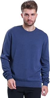 Men`s Crewneck Jumper 100% Cotton Premium Quality Soft Touch Long Sleeve Pullover Essential Style Knitted Sweaters for Men