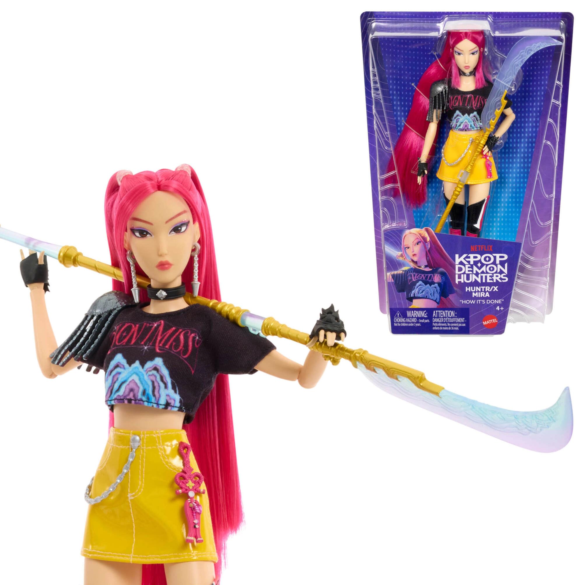 Mattel KPop Demon Hunters HUNTR/X Mira Fashion Doll | Wearing “How It’s Done” Pe