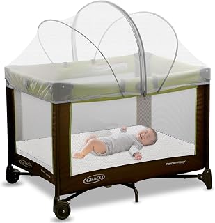jiangcha Pack and Play Cover - Crib Net Breathable Mesh Canopy with 2-Way Zipper, Keep Cats &amp; Insects Out for Baby Bassinet/Bedside Sleeper/Travel Crib, Portable with Storage Bag(White-Large)