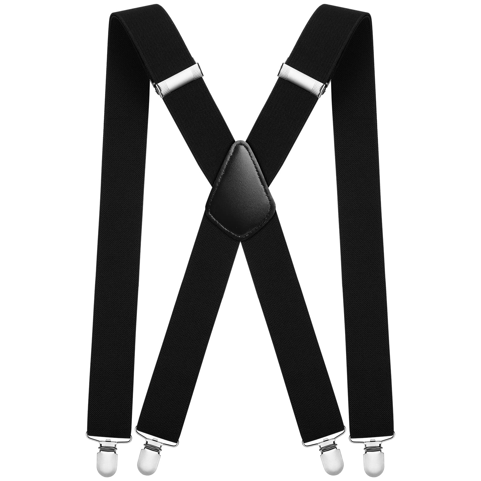 Aomig Mens Braces, Mens Suspenders with Strong Metal Clips, 3.5cm Wide Heavy Dut