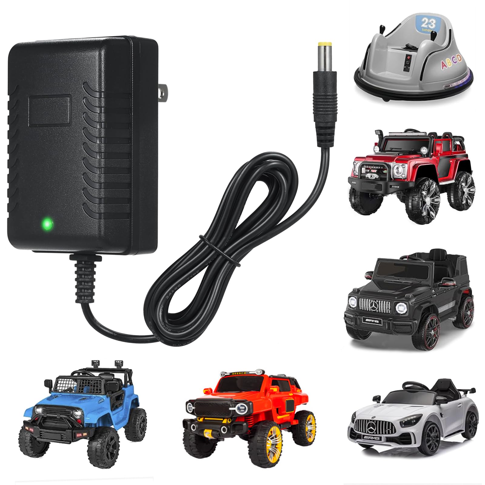 12V Kids Charger for Ride On Car, 12V Various Electric Ride-on Toys Car Battery 